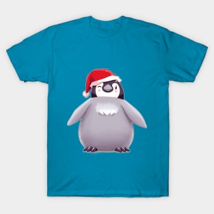 Santa Emperor Penguin Chick (Plain) T-Shirt